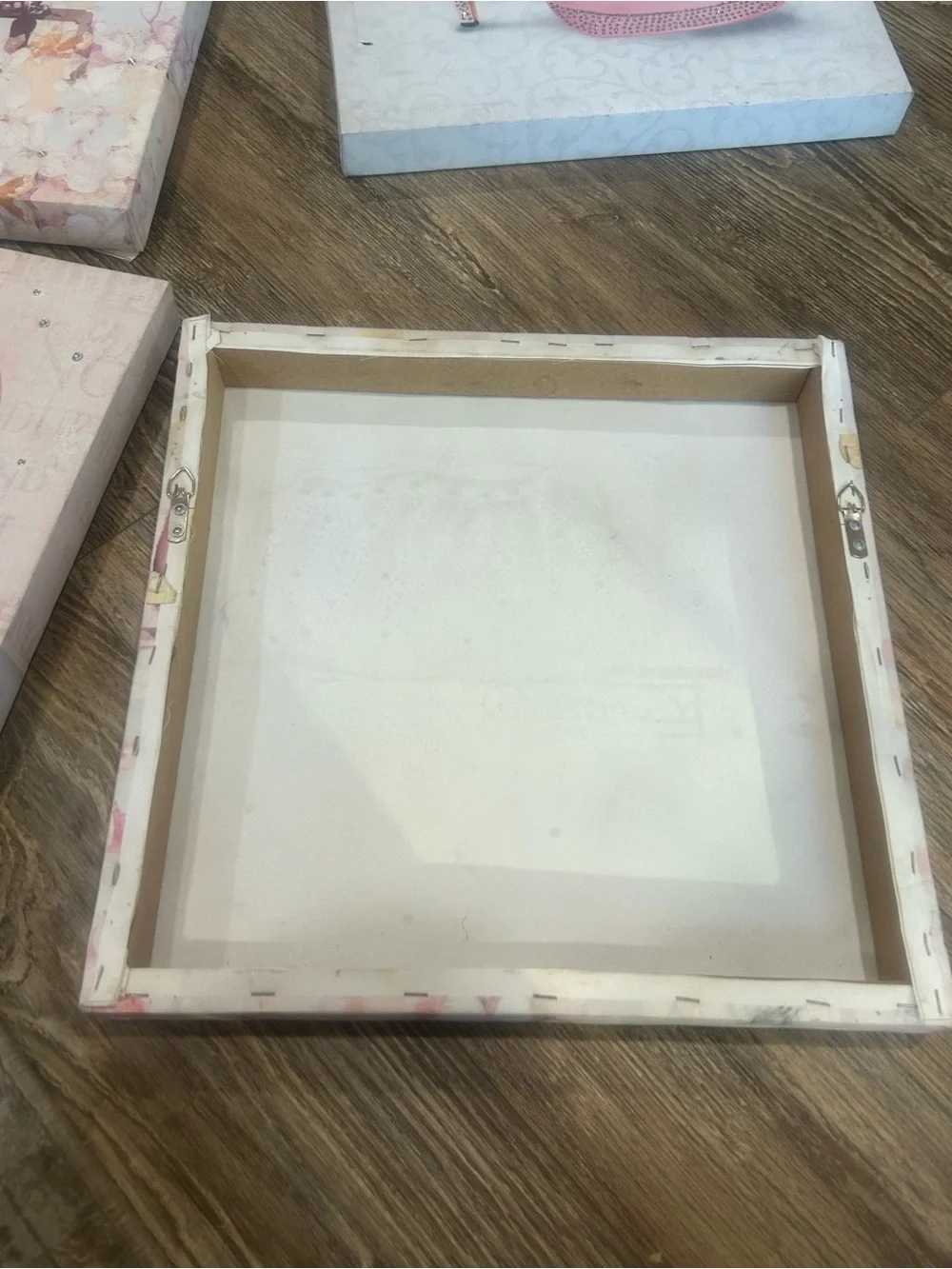 Wall frames pink and bling set